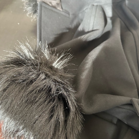 $7000 Saint Laurent Faux Fur and Wool Coat - Picture 6 of 11